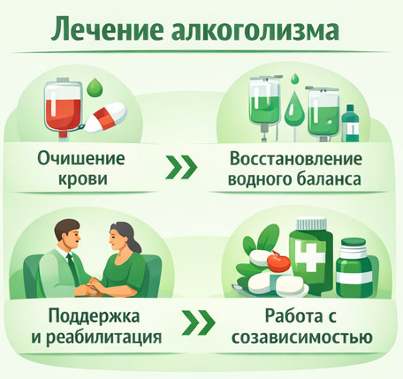 лечение алкоголизма в Хотьково этапы